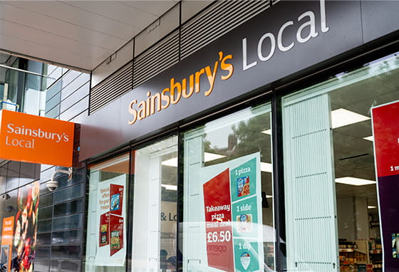 An exterior image of the Sainsburys local
