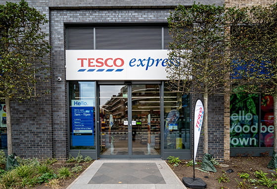 An exterior image of Tesco Express