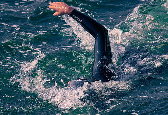 An image of a person swimming