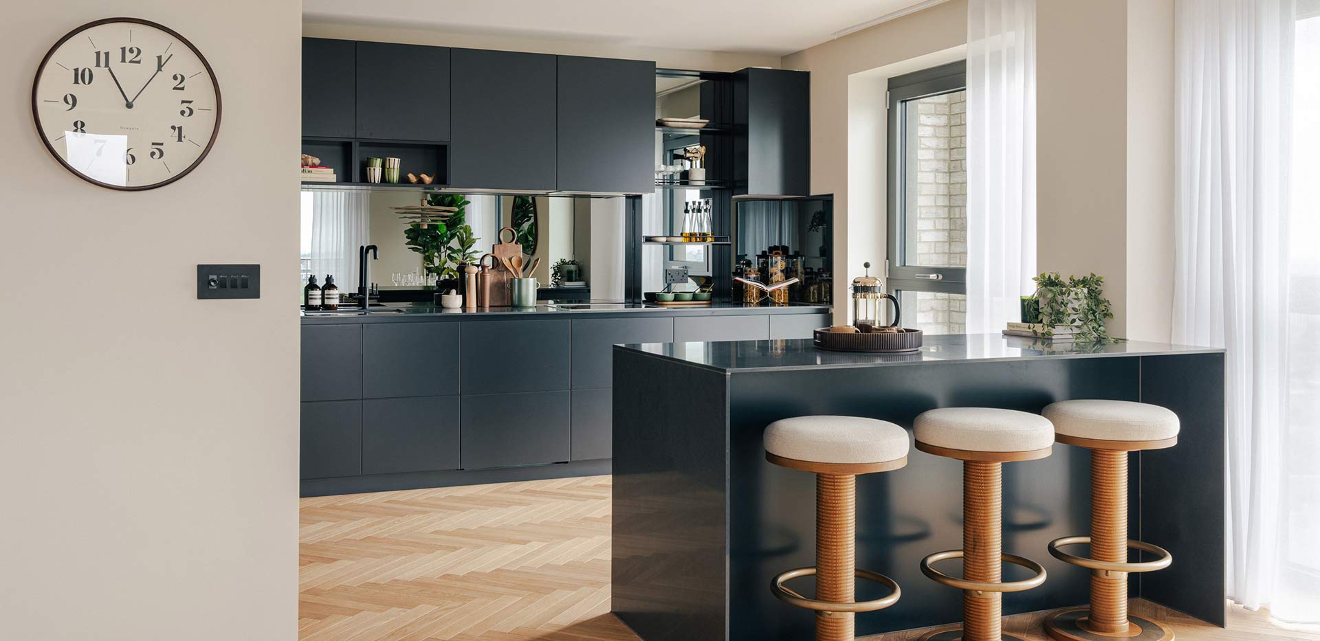 An interior Kitchen image at the Crown Collection Penthouse