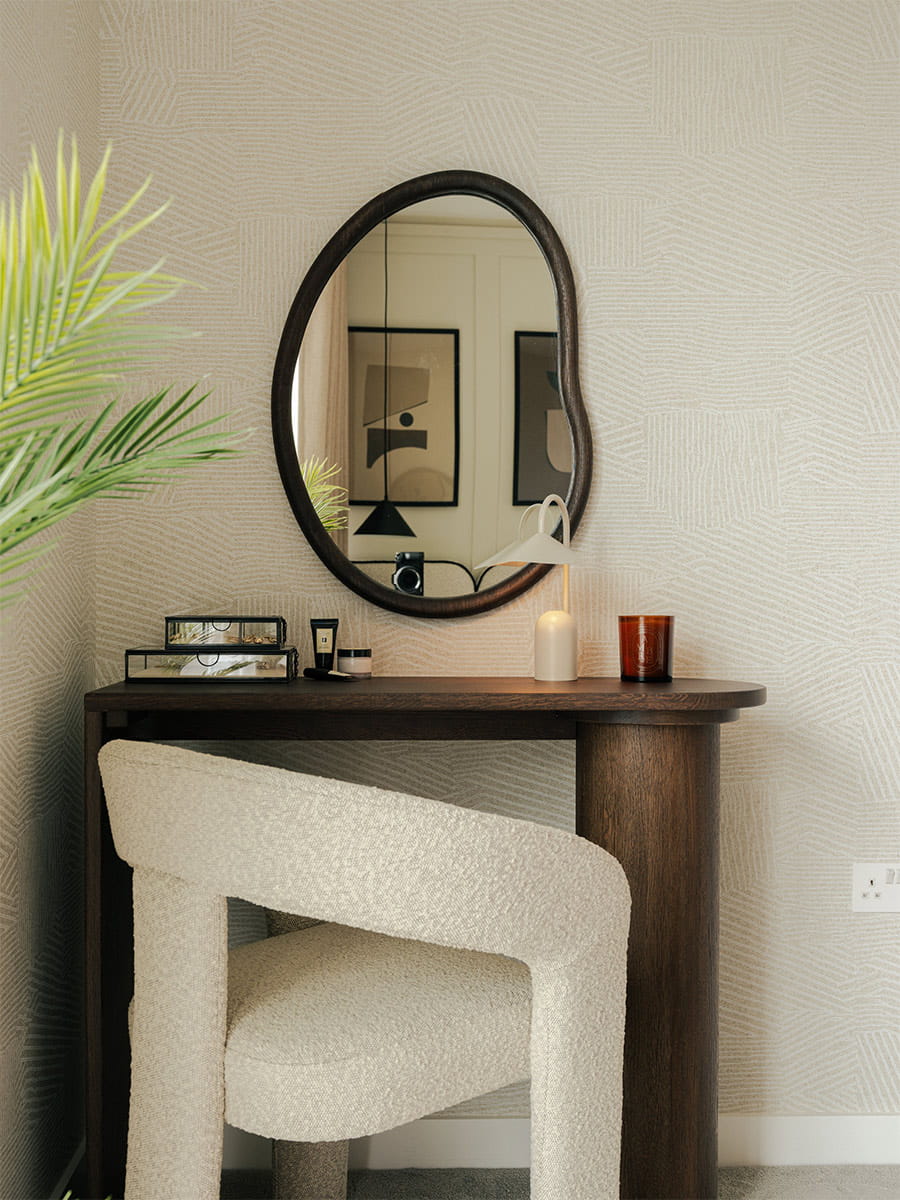 An image of the Bedroom desk at the Crown Collection Penthouse
