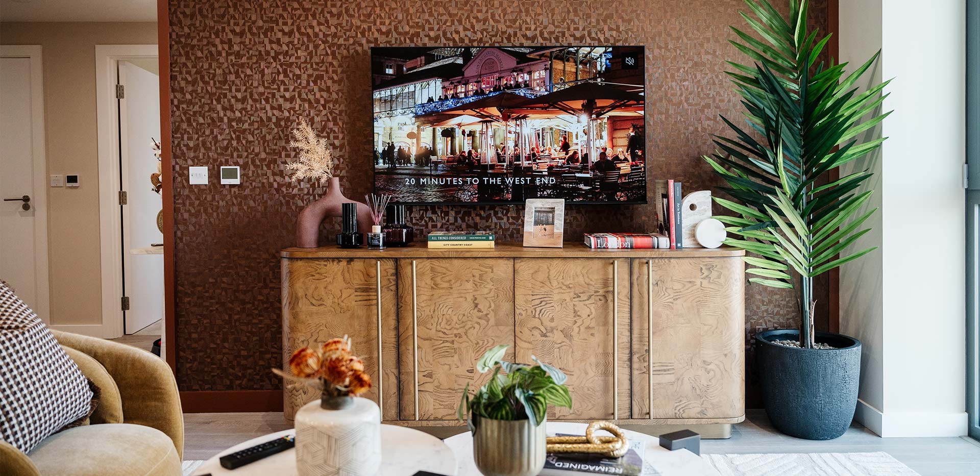 An interior Living Area TV shot image at Woodberry Down