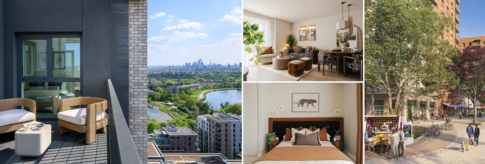 An montage of images from Woodberry Down