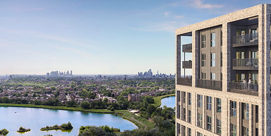 An exterior image of Woodberry Down