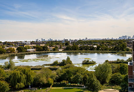 Stunning city views from Woodberry Down