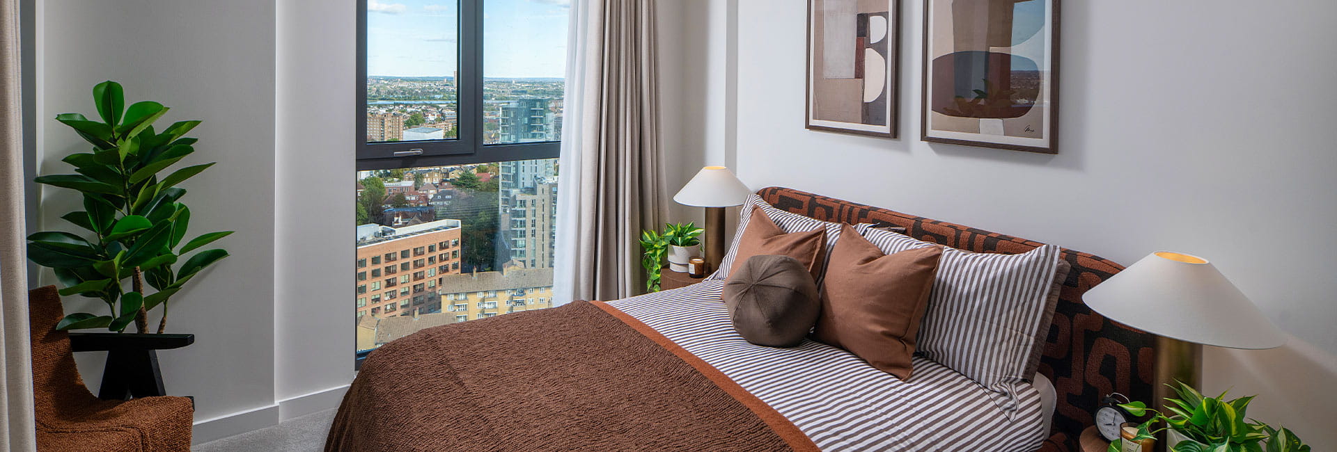 Interior image of a bedroom at Woodberry Down