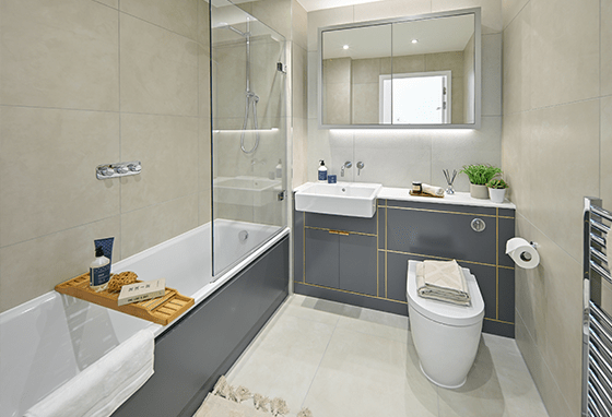 Berkeley, Woodberry Down, The Townhouse Collection, Specification, Bathroom