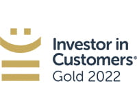 Investor in Customers Gold Award 2022 Logo