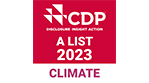 CDP A Rated for Climate Action Logo