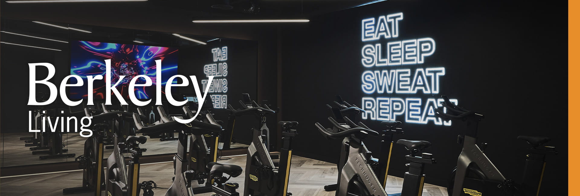 An image of a gym with plentiful bike machines available