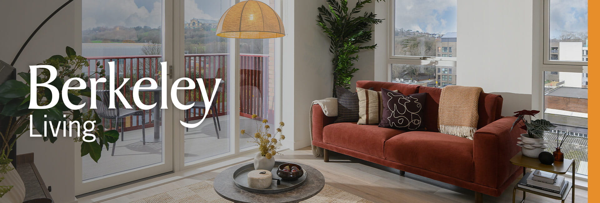 An interior living room image of a Berkeley showhome