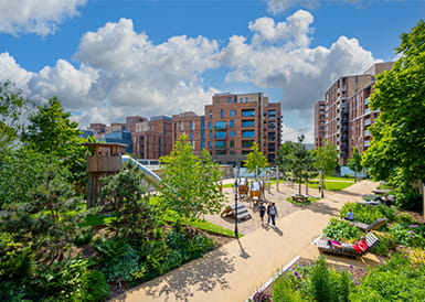 An exterior image of Alexandra Gate
