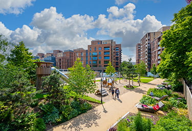 An exterior image of Alexandra Gate
