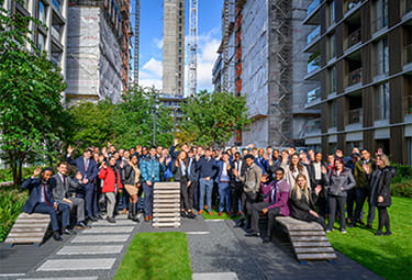 An image of our apprentices posing for a group photo