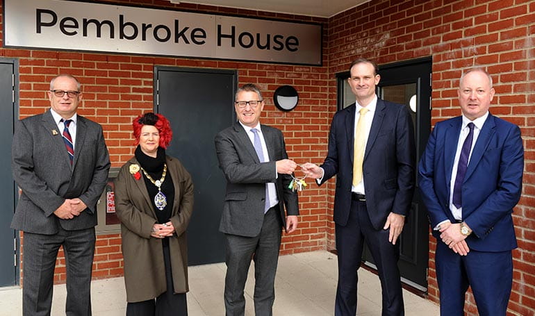 Mayor unveils new affordable homes in Camberley