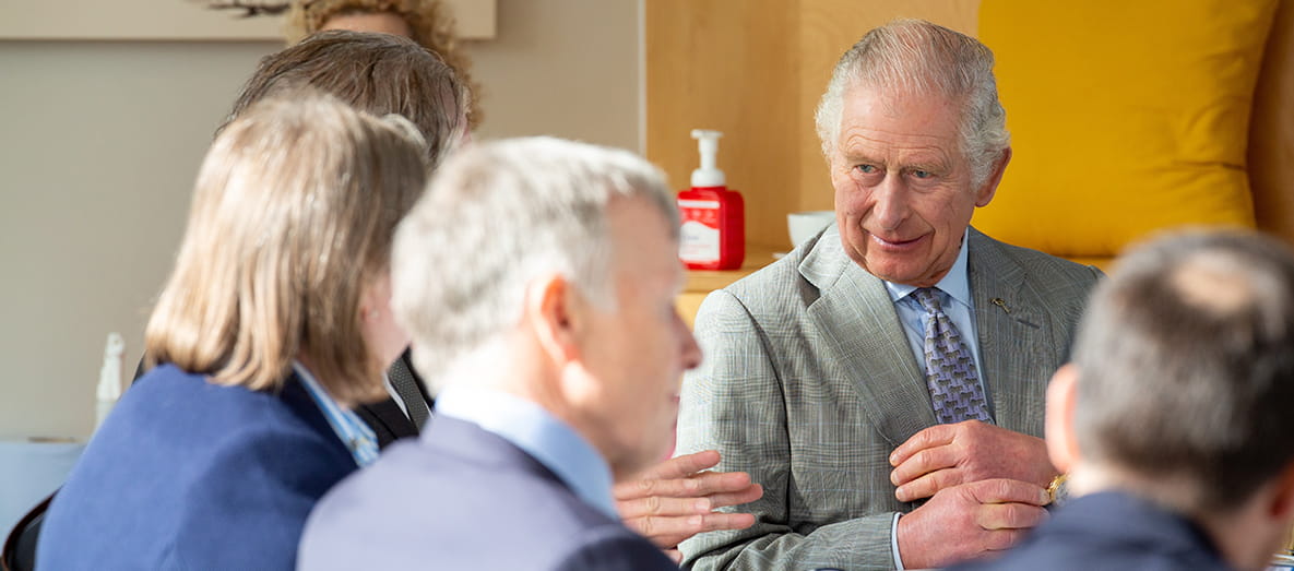 HRH The Prince of Wales and the Blue Recovery Leaders Group at WWT Slimbridge