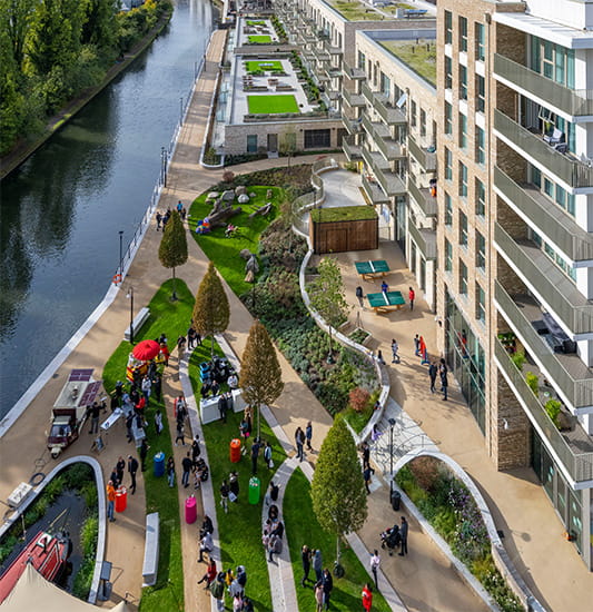 Brent Council Joins St George to Open Grand Union Canalside Piazza