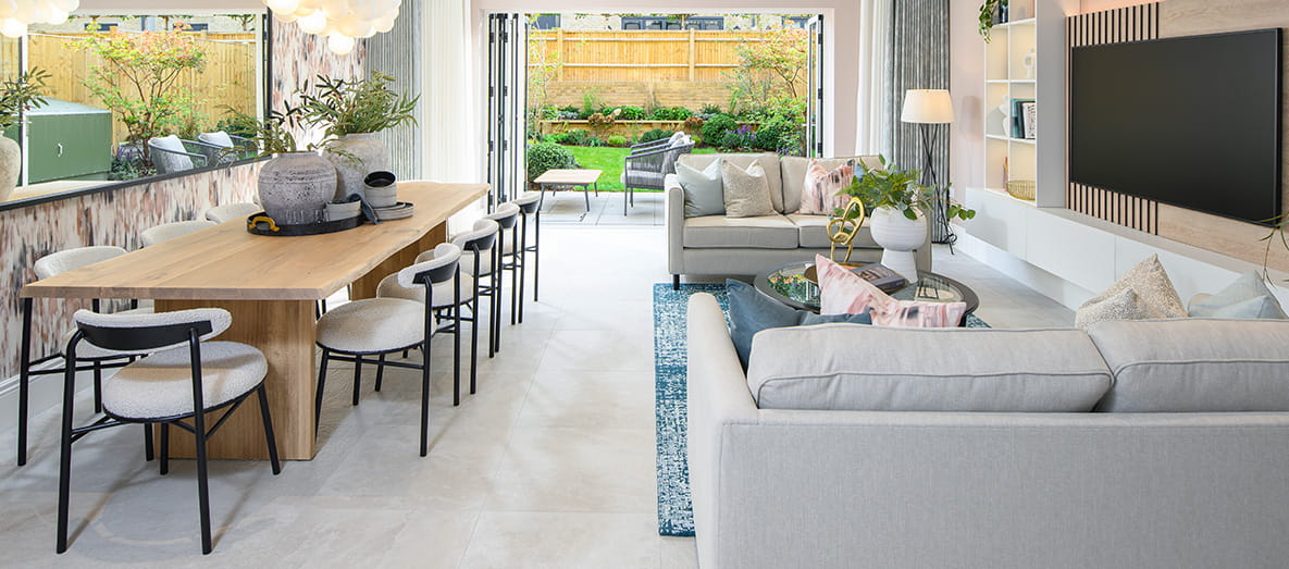 Knights Quarter plot 12 showhome living and dining