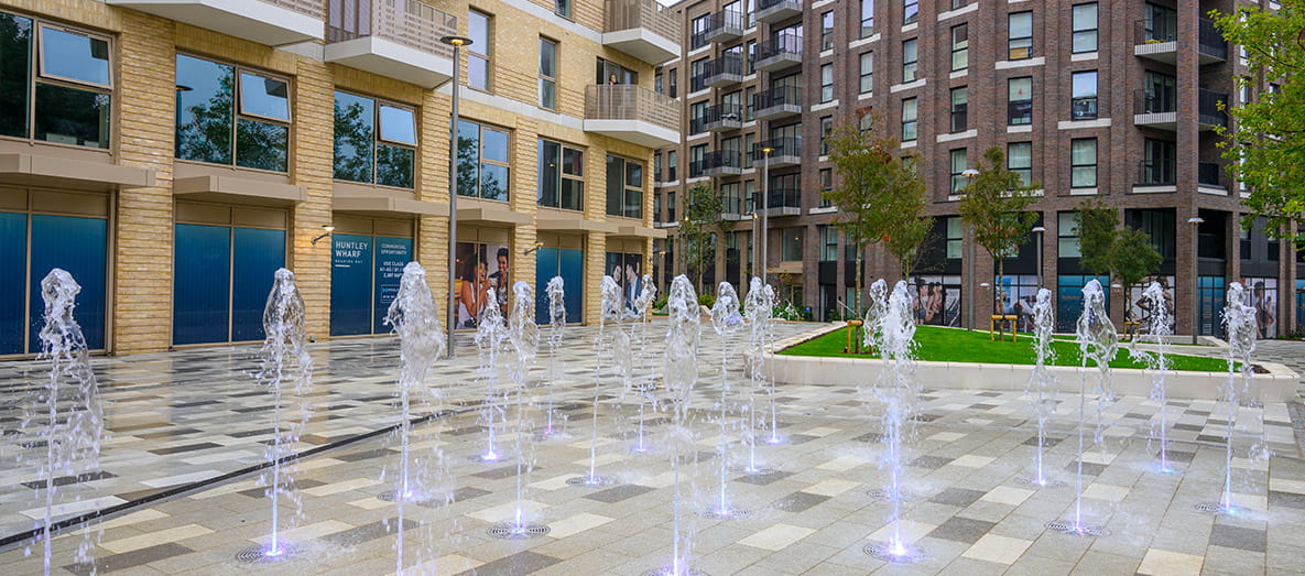 Huntley Wharf new water feature