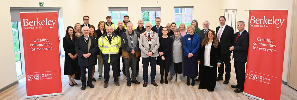 The Hareshill Community and Berkeley Group posing for a photo