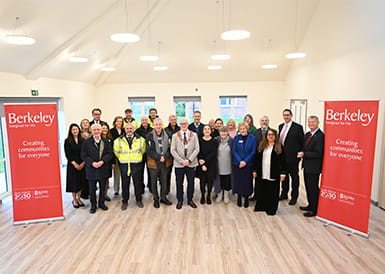 The Hareshill Community and Berkeley Group posing for a photo