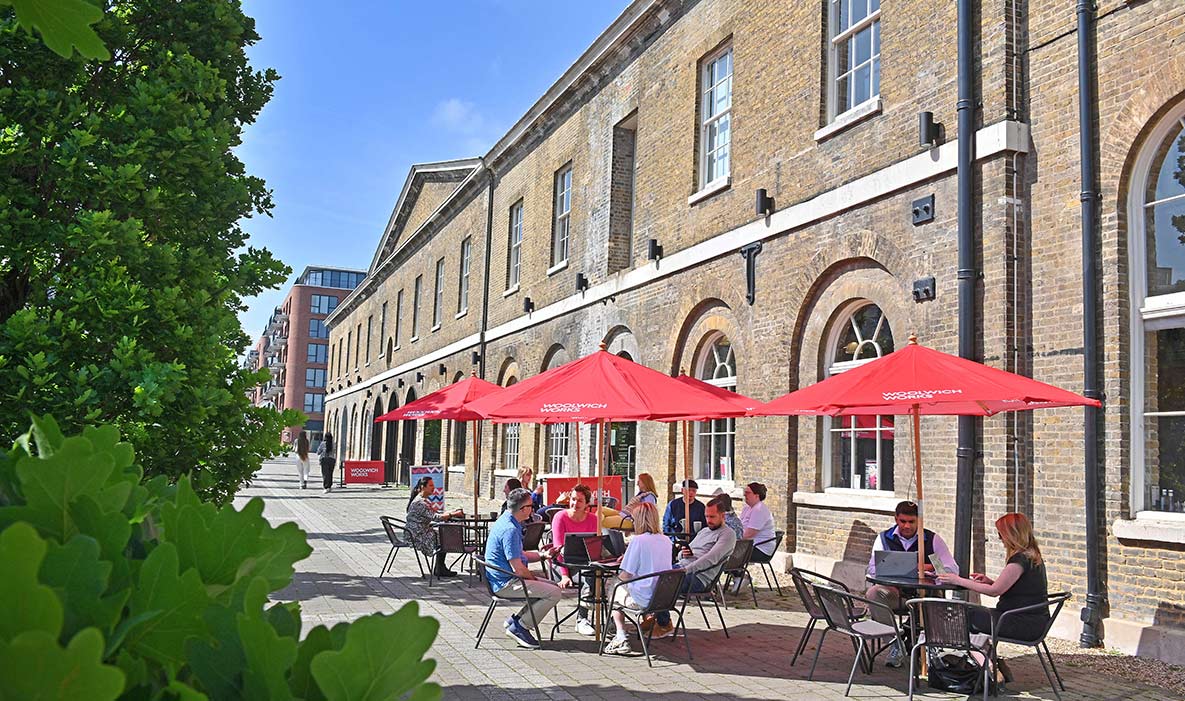 An exterior image of the Woolwich Works