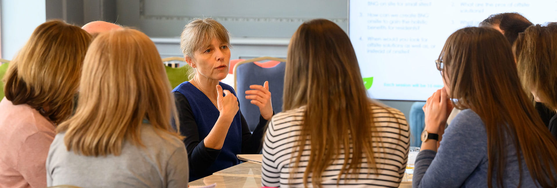 Berkeley Group and Natural England attendees holding a workshop meeting
