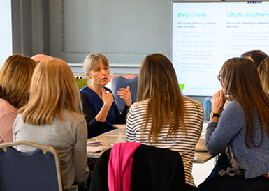 Berkeley Group and Natural England attendees holding a workshop meeting