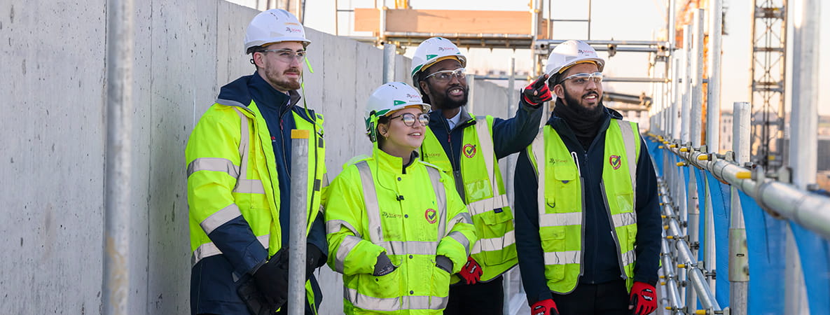An image of apprentices on a construction site