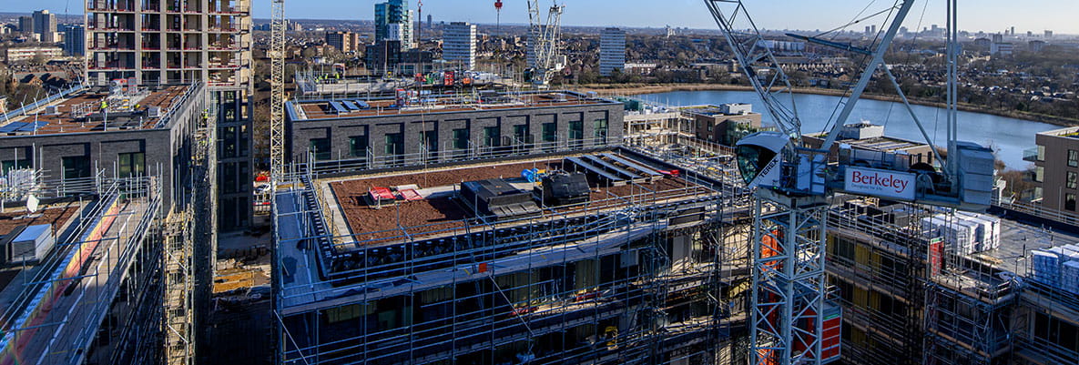 Image of a Berkeley development midway through construction