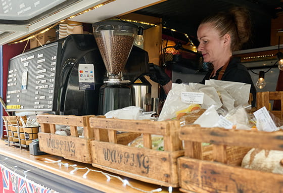 An image of a sourdough chef making fresh sourdough