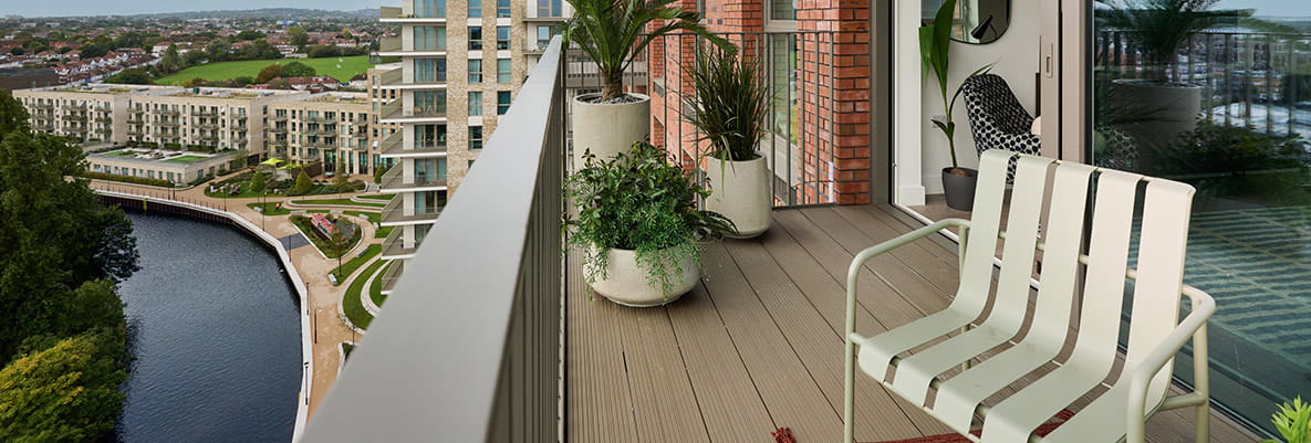 Waterview House apartment balcony
