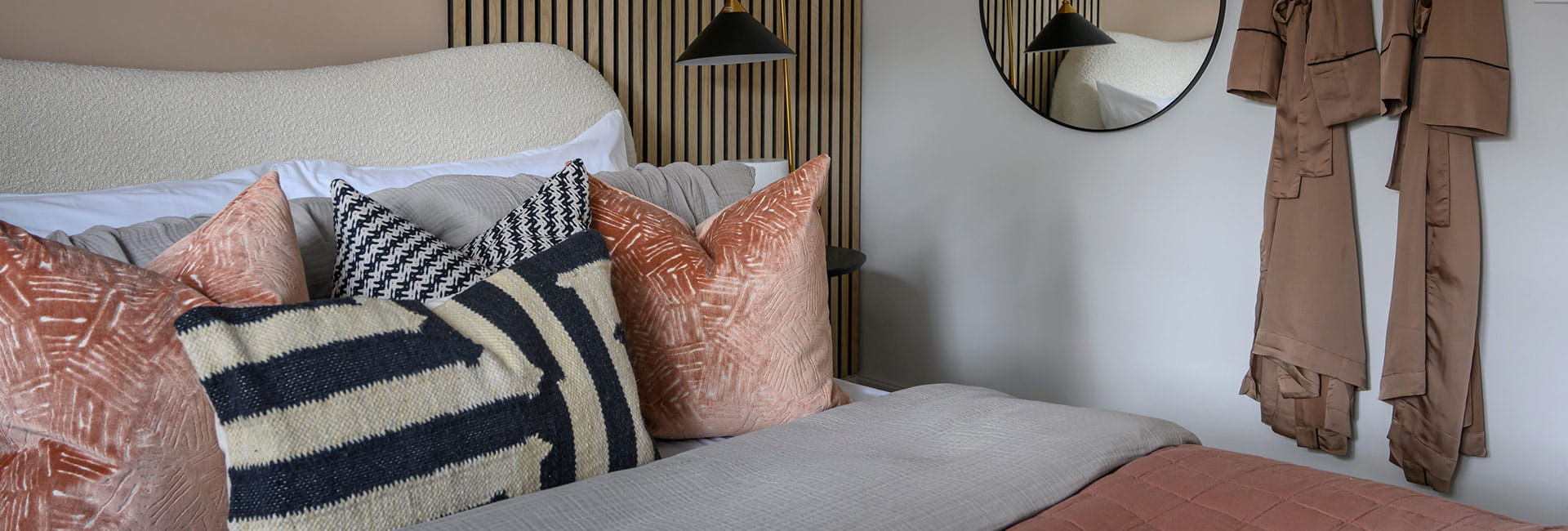 Up-close shot of a bed in The Willow