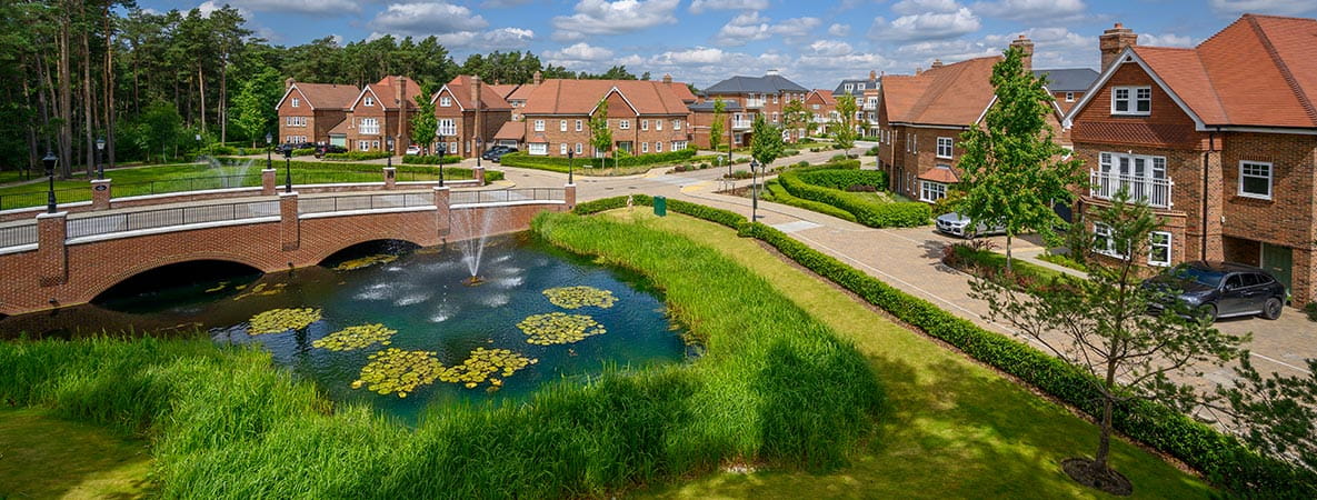 An exterior image of Hartland Village