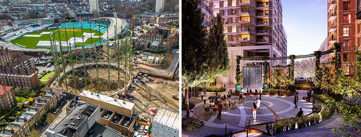 Montage of Oval Village Exteriors