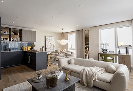 An interior Living / Dining / Kitchen image at The Green Quarter