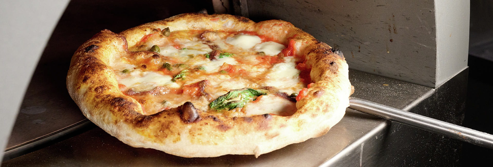 Image of a Pizza baking in the oven