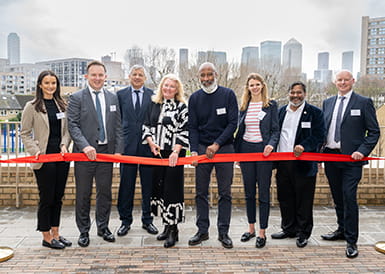 Poplar Riverside team celebrating affordable homes