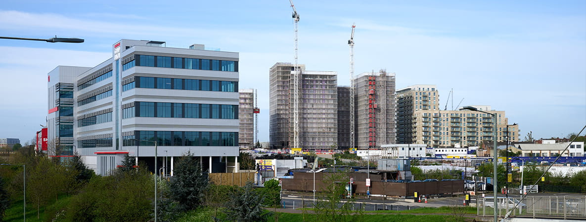 An exterior image of SERGO-V Park at Grand Union