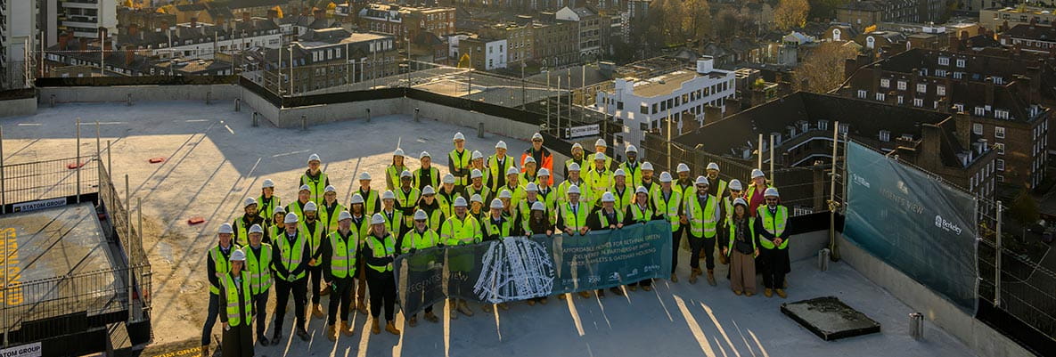 An image of people from St William at the top of Regent's View