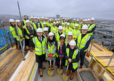 St George Celebrate Final Topping Out at Beaufort Park