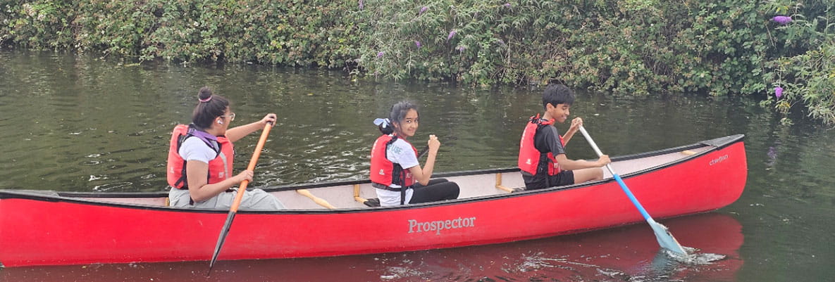 Residents enjoying The Green Quarter Canoe Club