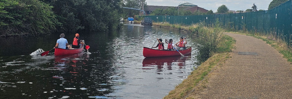 Residents enjoying The Green Quarter Canoe Club