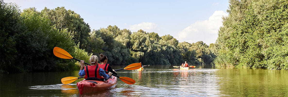 Residents enjoying The Green Quarter Canoe Club