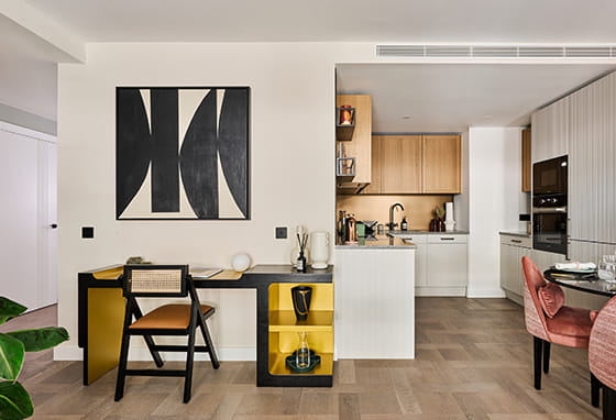 Interior image of the new Showhome launched at London Dock