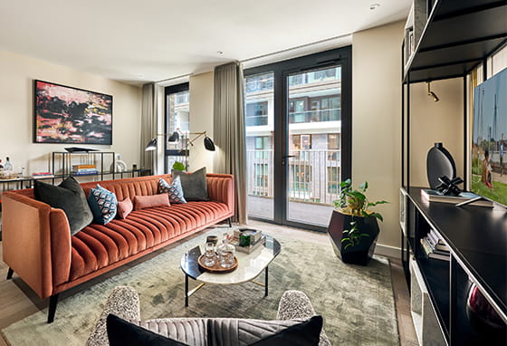 Interior image of the new Showhome launched at London Dock