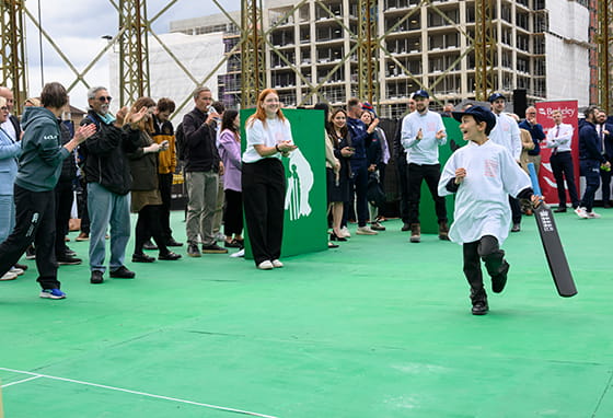 An image of people during the cricket event