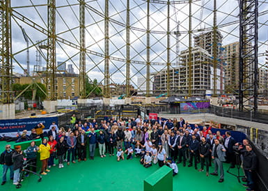 An image of everyone who attended the cricketing event