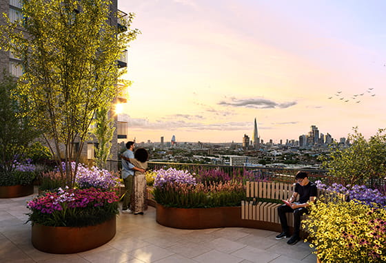 Bermondsey Place Residents Garden CGI