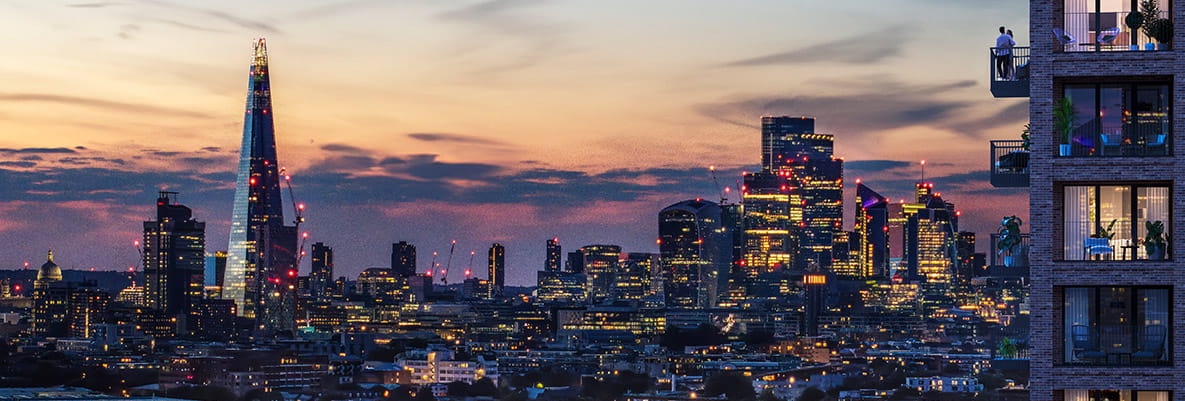 View of London from Bermondsey Place
